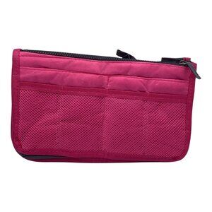 Multipurpose Travel Handbag Insert Organizer Multiple Pockets Pink Women's